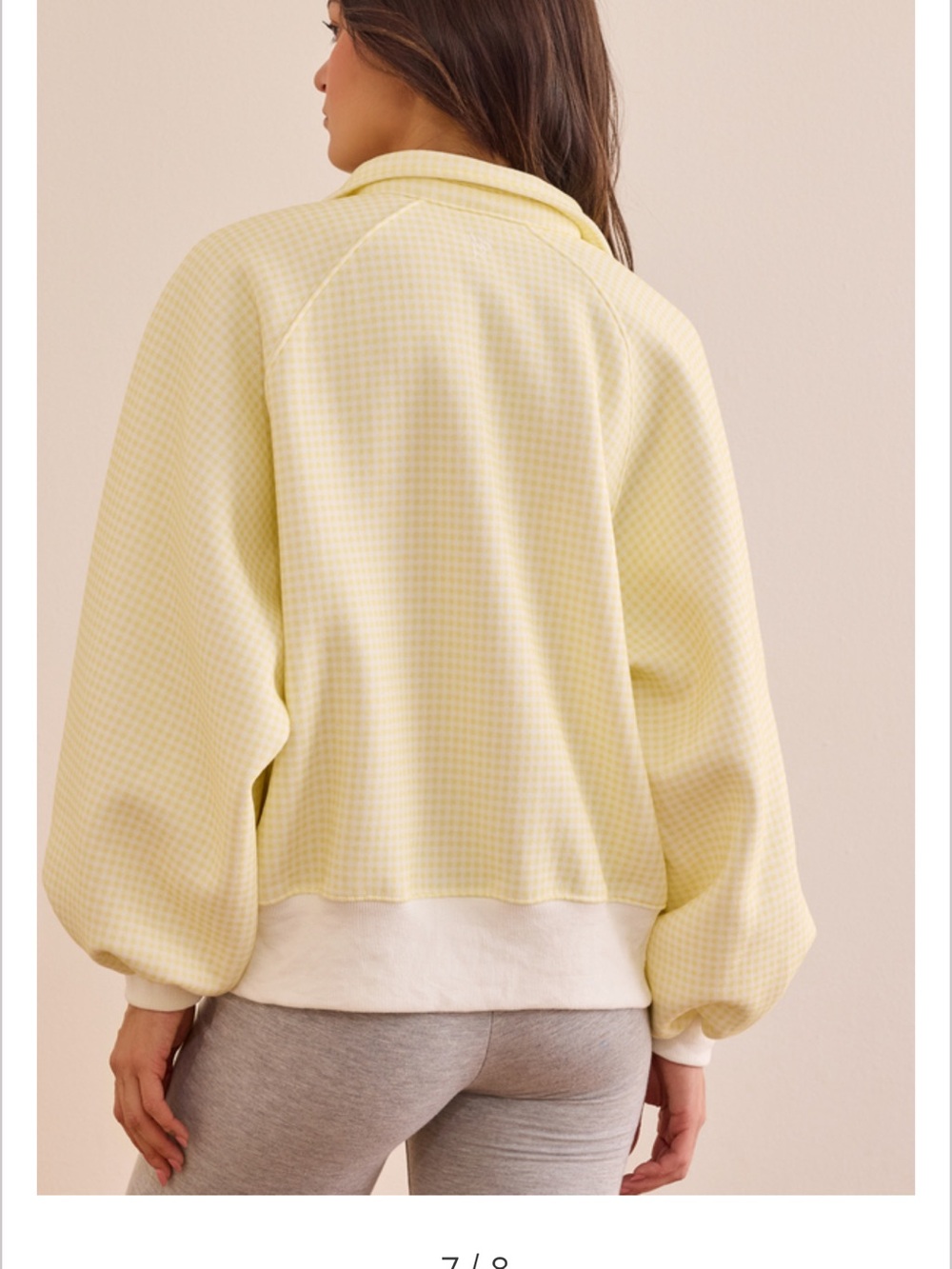 AS Revival Yellow Gingham Sweatshirt - Picture 4 of 8